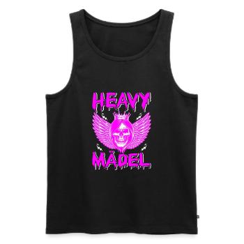 Biker Rocker, Heavy Rock, Punk, Hard Girl Metal - Débardeur bio Premium Homme - noir - Devant - Michal (187cm)