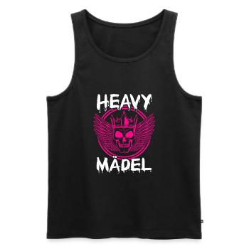 Biker Rocker, Heavy Rock, Punk, Hard Girl Metal - Débardeur bio Premium Homme - noir - Devant - Michal (187cm)