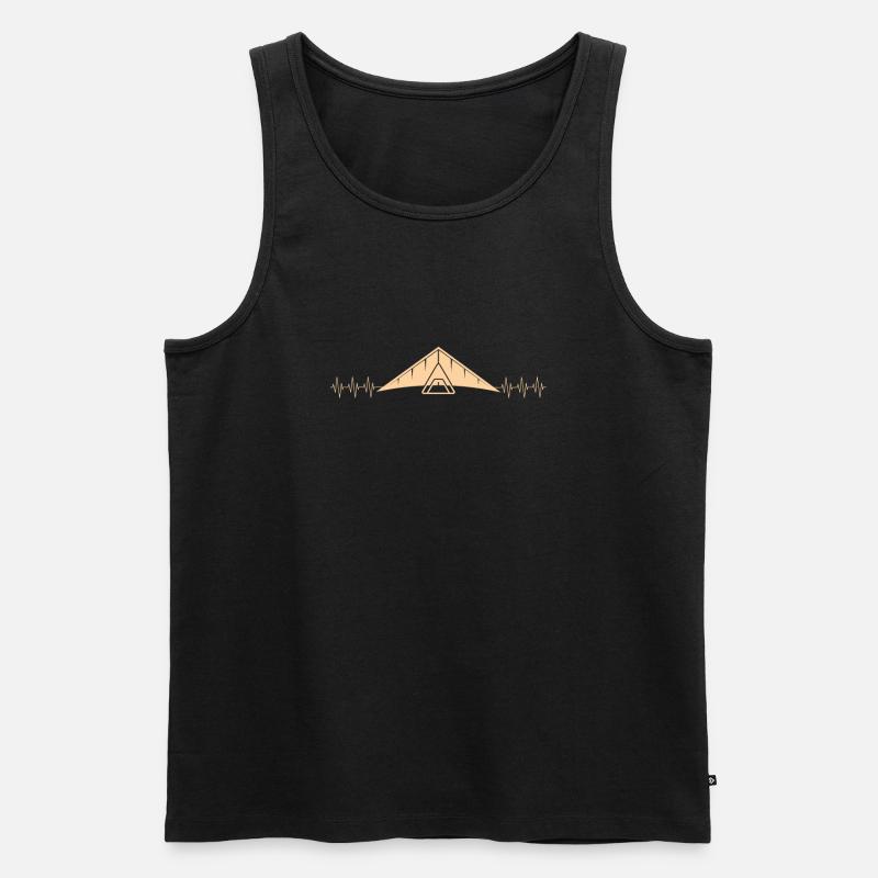 Frequenz Des Drachenfliegens - Männer Premium Bio Tank Top - Schwarz
