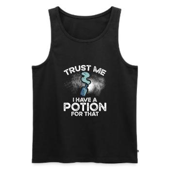 Glaub Mir, Ich Habe Einen Trank Dafür - Männer Premium Bio Tank Top - Schwarz - Vorne - AI Model Male 178 light (178cm)