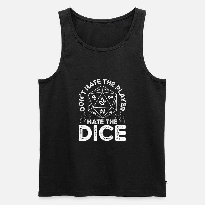 Don't hate the player, but - Men's Premium Organic Tank Top - black