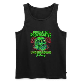Underground Film, Independent Cinema, Horror - Männer Premium Bio Tank Top - Schwarz - Vorne - AI Model Male 178 light (178cm)