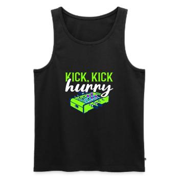 Foosball Gift Fans Wuzler Foosball - Men's Premium Organic Tank Top - black - Front - Michal (187cm)