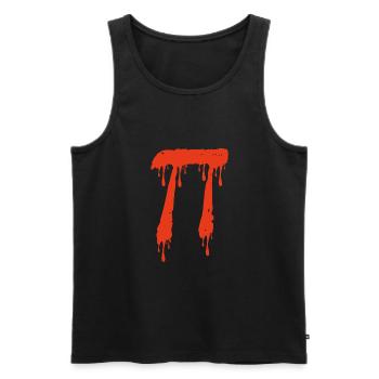 Bloody Pi à Halloween - Débardeur bio Premium Homme - noir - Devant - AI Model Male 178 light (178cm)