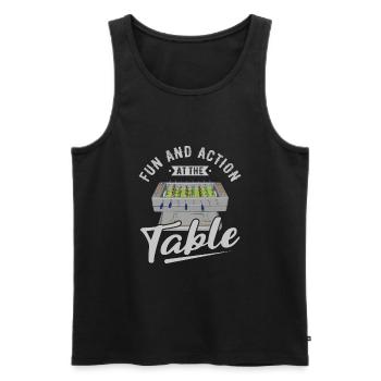 Foosball Gift Fans Wuzler Foosball - Men's Premium Organic Tank Top - black - Front - Michal (187cm)