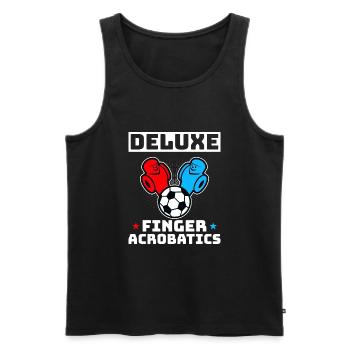 Foosball Gift Fans Wuzler Foosball - Men's Premium Organic Tank Top - black - Front - Michal (187cm)