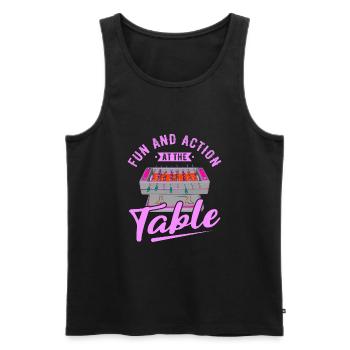 Foosball Gift Fans Wuzler Foosball - Men's Premium Organic Tank Top - black - Front - Michal (187cm)