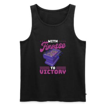 Foosball Gift Fans Wuzler Foosball - Men's Premium Organic Tank Top - black - Front - AI Model Male 178 light (178cm)