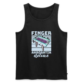 Foosball Gift Fans Wuzler Foosball - Men's Premium Organic Tank Top - black - Front - Michal (187cm)