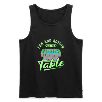 Foosball Gift Fans Wuzler Foosball - Men's Premium Organic Tank Top - black - Front - Michal (187cm)