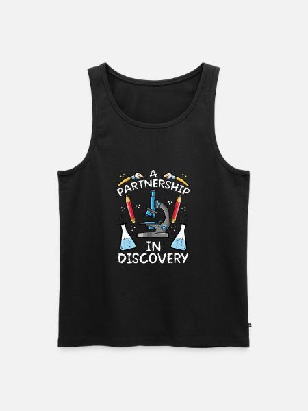 A Partnership In Discovery - Men's Premium Organic Tank Top - black