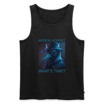 Horror Plague Doctor Film Festival Halloween Zombie - Men's Premium Organic Tank Top - black - Front - Michal (187cm)