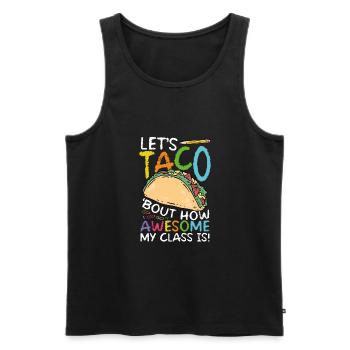 Let's show taco bout how great - Men's Premium Organic Tank Top - black - Front - Michal (187cm)
