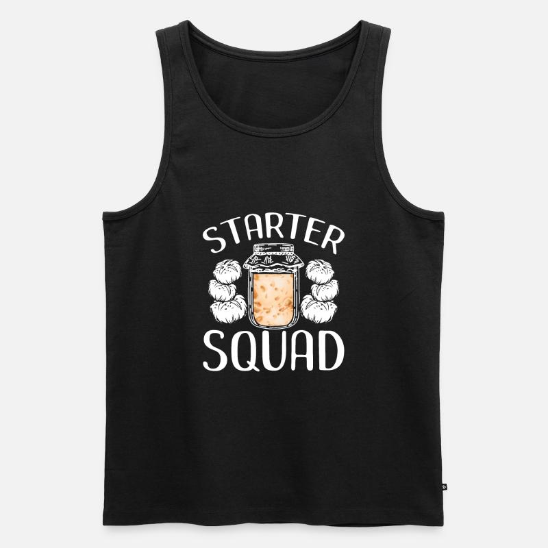 Starter Trupp - Männer Premium Bio Tank Top - Schwarz