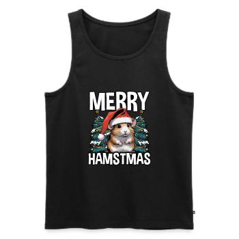 Hamstmas mignons et joyeux - Débardeur bio Premium Homme - noir - Devant - Michal (187cm)