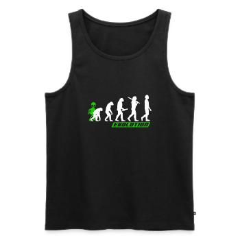Alien, UFO, UAP, Space, Space Flying Object - Men's Premium Organic Tank Top - black - Front - Michal (187cm)