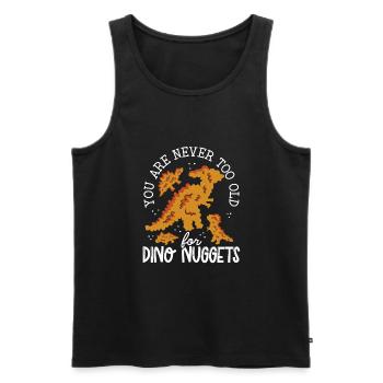 You're never too old - Men's Premium Organic Tank Top - black - Front - Michal (187cm)