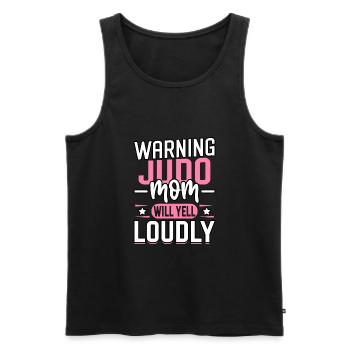 Warnung: Judo-Mama wird laut schreien - Männer Premium Bio Tank Top - Schwarz - Vorne - Michal (187cm)