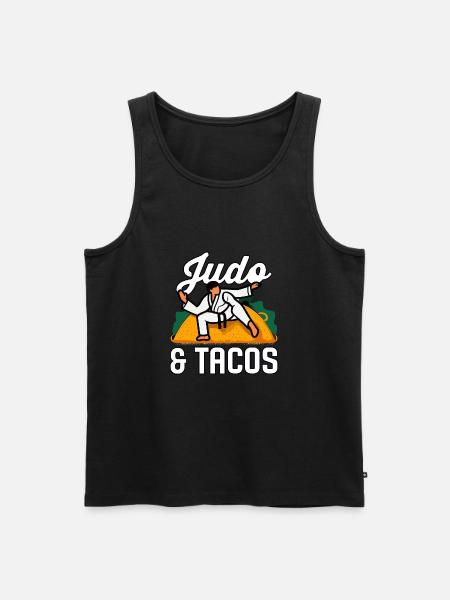 Judo and Tacos - Men's Premium Organic Tank Top - black