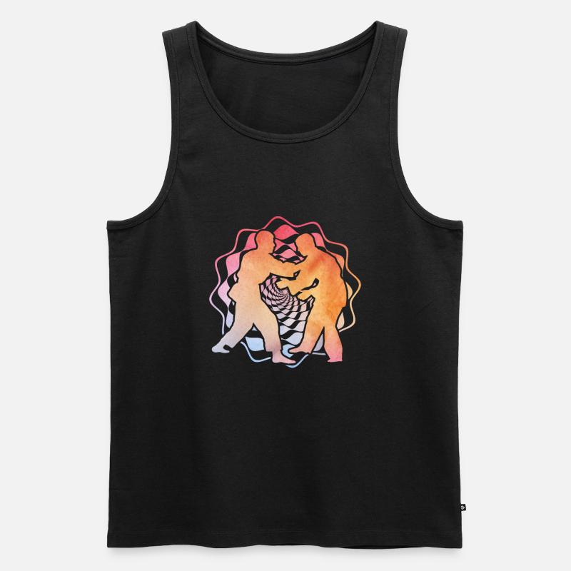 Judo - Männer Premium Bio Tank Top - Schwarz