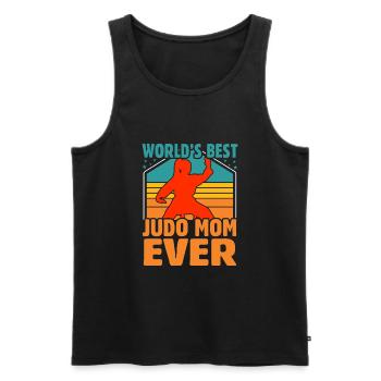 Die weltbeste Judo-Mama aller Zeiten - Männer Premium Bio Tank Top - Schwarz - Vorne - Michal (187cm)
