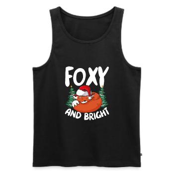 Fuchs Und Hell - Männer Premium Bio Tank Top - Schwarz - Vorne - AI Model Male 178 light (178cm)