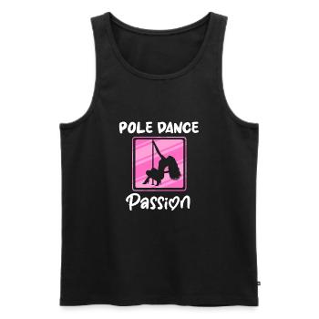 Danseur De Pole Dance, Pole Dance, Pole Dance - Débardeur bio Premium Homme - noir - Devant - AI Model Male 178 light (178cm)