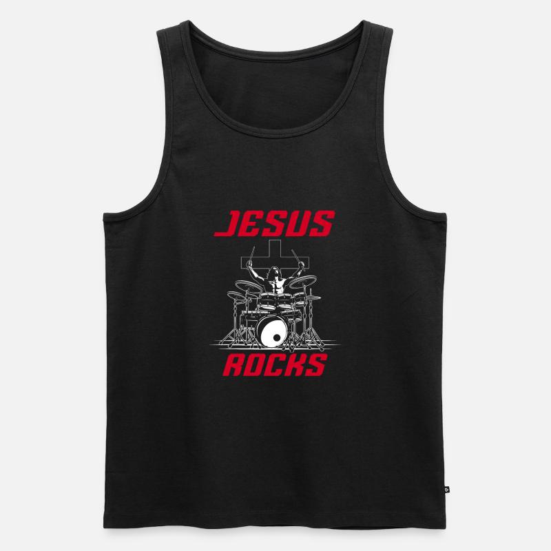 Drums Drummers Drummers - Men's Premium Organic Tank Top - black