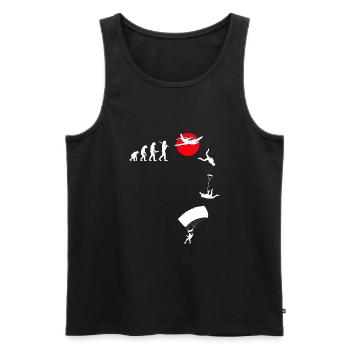 Skydive Freefly Fallschirmspringer Shirt Skydiving - Männer Premium Bio Tank Top - Schwarz - Vorne - AI Model Male 178 light (178cm)