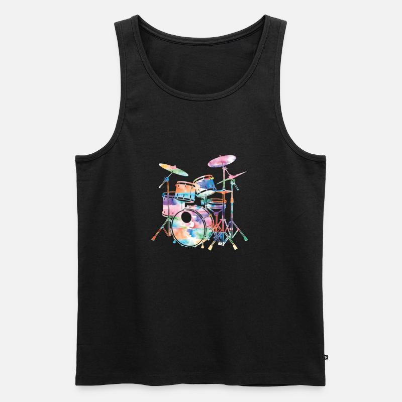 Drums Drummers Drummers - Men's Premium Organic Tank Top - black