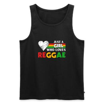 Musique rastafari Rasta Jamaïque Reggae - Débardeur bio Premium Homme - noir - Devant - Michal (187cm)