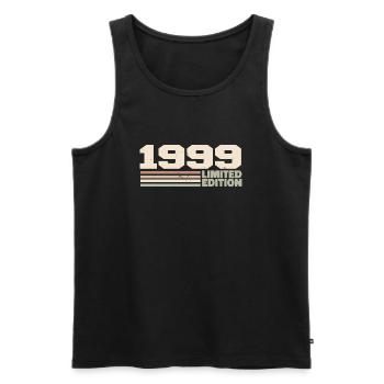 1999 Geburtstagsgeschenk 1999 limitierte Auflage 1999 - Männer Premium Bio Tank Top - Schwarz - Vorne - Michal (187cm)