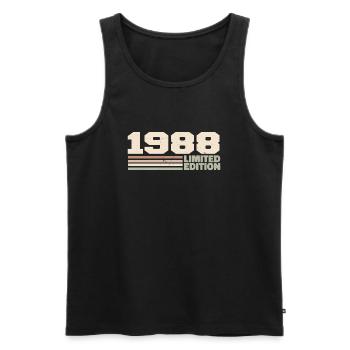 1988 Geburtstagsgeschenk 1988 limitierte Auflage 1988 - Männer Premium Bio Tank Top - Schwarz - Vorne - Michal (187cm)