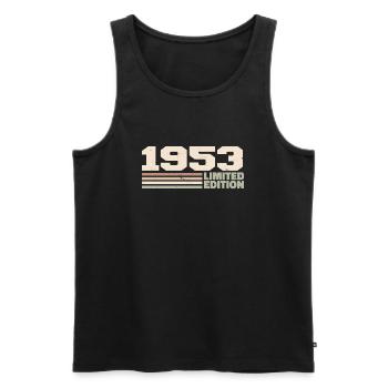 1953 Anniversary Gift 1953 Limited Edition 1953 - Men's Premium Organic Tank Top - black - Front - Michal (187cm)