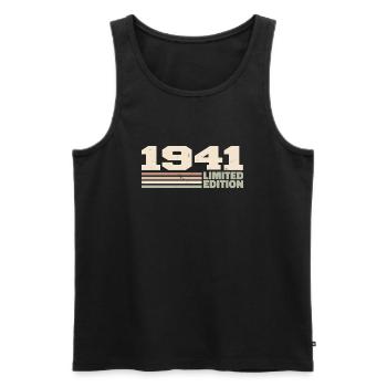 1941 Cadeau Anniversaire 1941 édition limitée 1941 - Débardeur bio Premium Homme - noir - Devant - Michal (187cm)