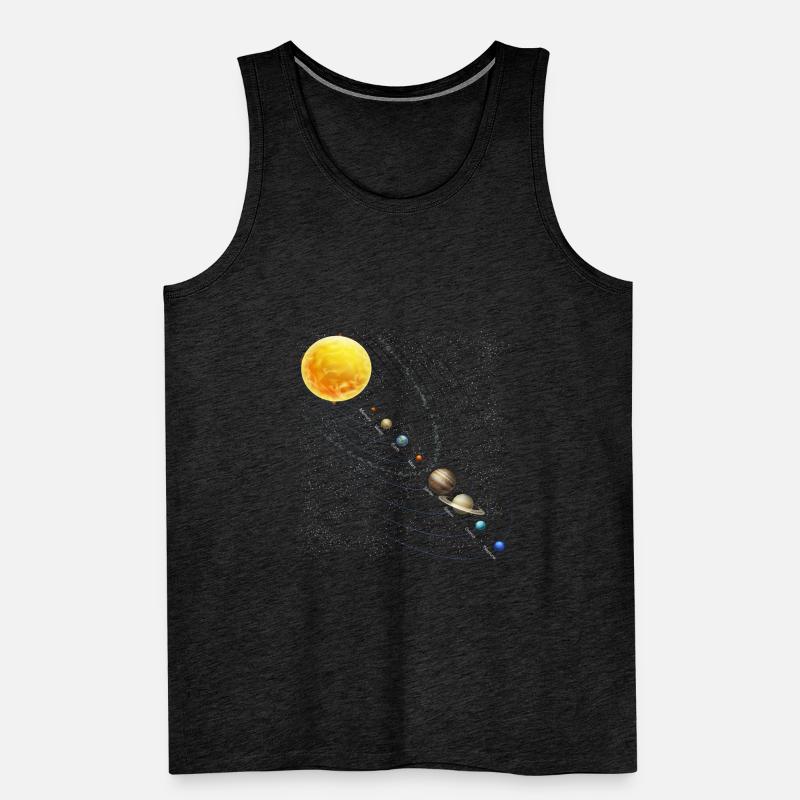 Planets Science Physics Universe Sun Men's Premium Organic Tank Top