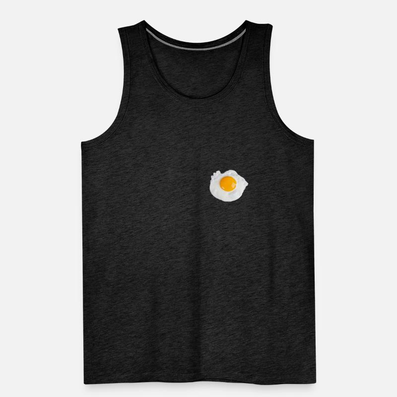 Egg Fried Egg Scrambled Eggs Breakfast Egg for Toast Men's Premium Organic Tank Top