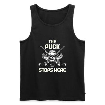 Eishockey Tormann Goalie , Eis Hockey - Männer Premium Bio Tank Top - Schwarz - Vorne - Michal (187cm)