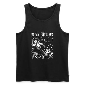 Drôle Opossum Wild Girl Fête Vacances Été - Débardeur bio Premium Homme - noir - Devant - Michal (187cm)