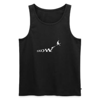 ski - Débardeur bio Premium Homme - noir - Devant - Michal (187cm)