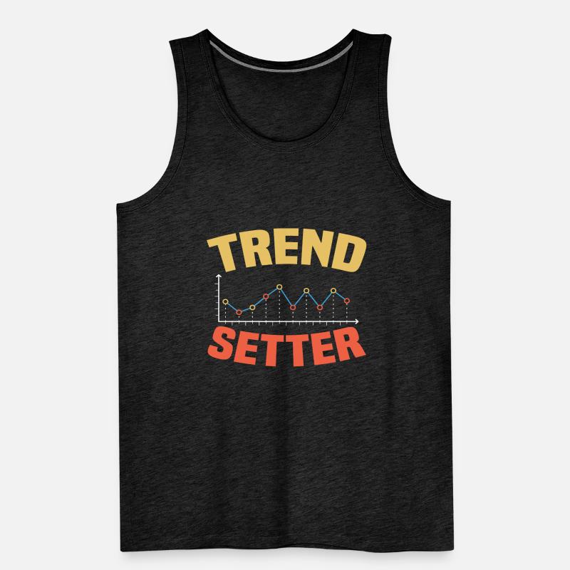 Trend Setter Big Data Analytics Statistics Men's Premium Organic Tank Top
