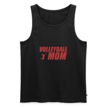 Vêtements drôles de jour de mère de maman de volleyball - Débardeur bio Premium Homme - noir - Devant - Michal (187cm)