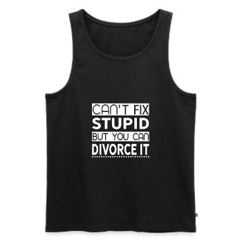 Scheidung lustige Geschiedene - Männer Premium Bio Tank Top - Schwarz - Vorne - Michal (187cm)