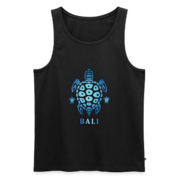 Bali Urlaub Schildkröte - Männer Premium Bio Tank Top - Schwarz - Vorne - AI Model Male 178 light (178cm)