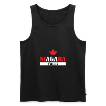 Niagarafälle Kanada - Männer Premium Bio Tank Top - Schwarz - Vorne - AI Model Male 178 light (178cm)