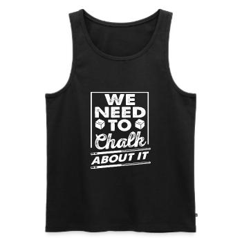 Billard Kreide Pun Lustiger Poolspieler - Männer Premium Bio Tank Top - Schwarz - Vorne - Michal (187cm)