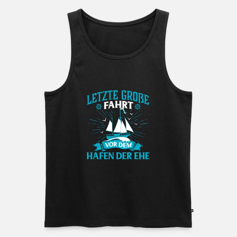 Junggesellenabschied Ehe - Männer Premium Bio Tank Top - Schwarz