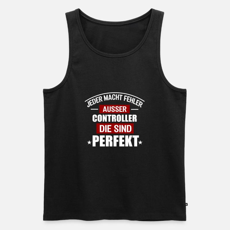 CONTROLLER - Männer Premium Bio Tank Top - Schwarz