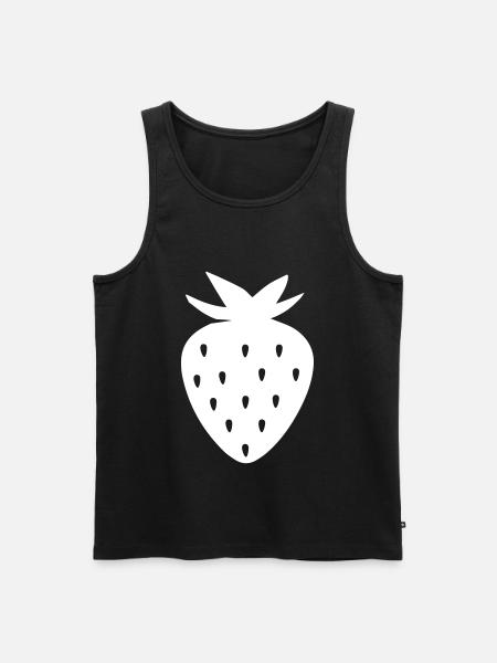 Strawberry Icon Icon - Men's Premium Organic Tank Top - black