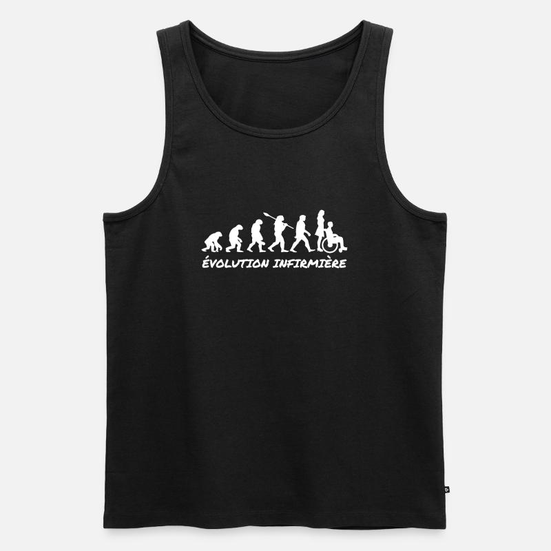 Nursing Evolution - Men's Premium Organic Tank Top - black